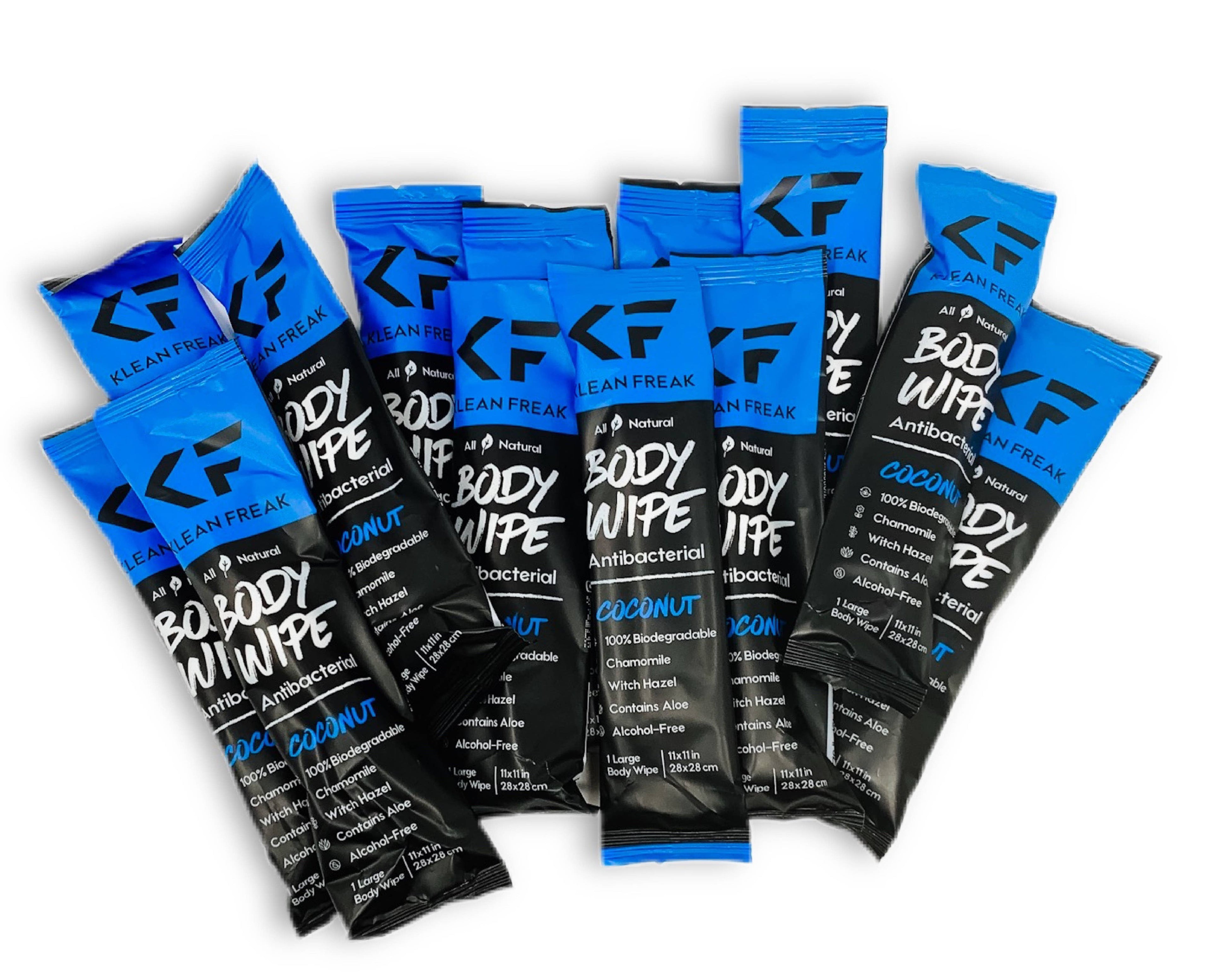 Full Coconut - Dozen - Premium Body Wipe from Klean Freak - Just $15! Shop now at Pat's Monograms