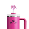 Pink Bow Straw Topper Coquette Tumbler Accessory - Premium straw Cap from Mini Haute Mess - Just $3! Shop now at Pat's Monograms