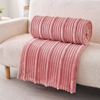 Ultra Soft Ribbed Blanket - Plush Flannel Throw - Premium blankets from FLUFFERY - Just $21.95! Shop now at Pat's Monograms