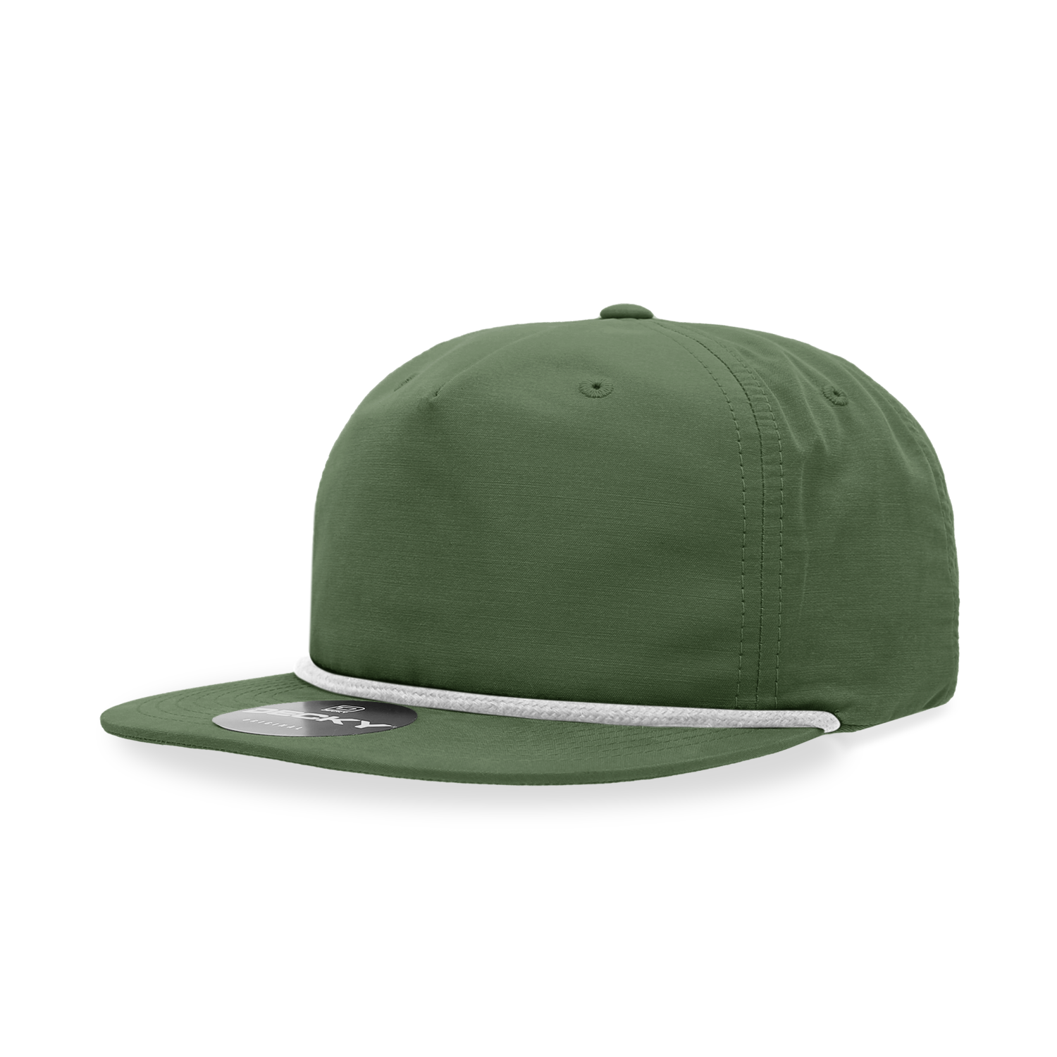 Decky 6032 Classic Rope Cap, 5 Panel Flat Bill Hat, Snapback - Premium Caps from The Park Wholesale - Just $14.95! Shop now at Pat's Monograms