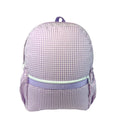Lilac Gingham Medium Backpack w/ Pocket - Premium  from Mint - Just $33.50! Shop now at Pat's Monograms