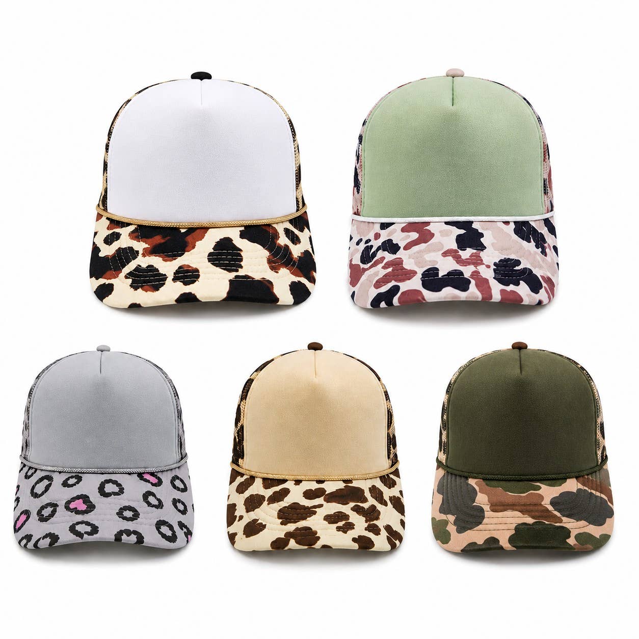 Camouflage Pattern Mesh Foam Trucker Hat - Premium Hats & Caps from Hatzzi - Just $13! Shop now at Pat's Monograms
