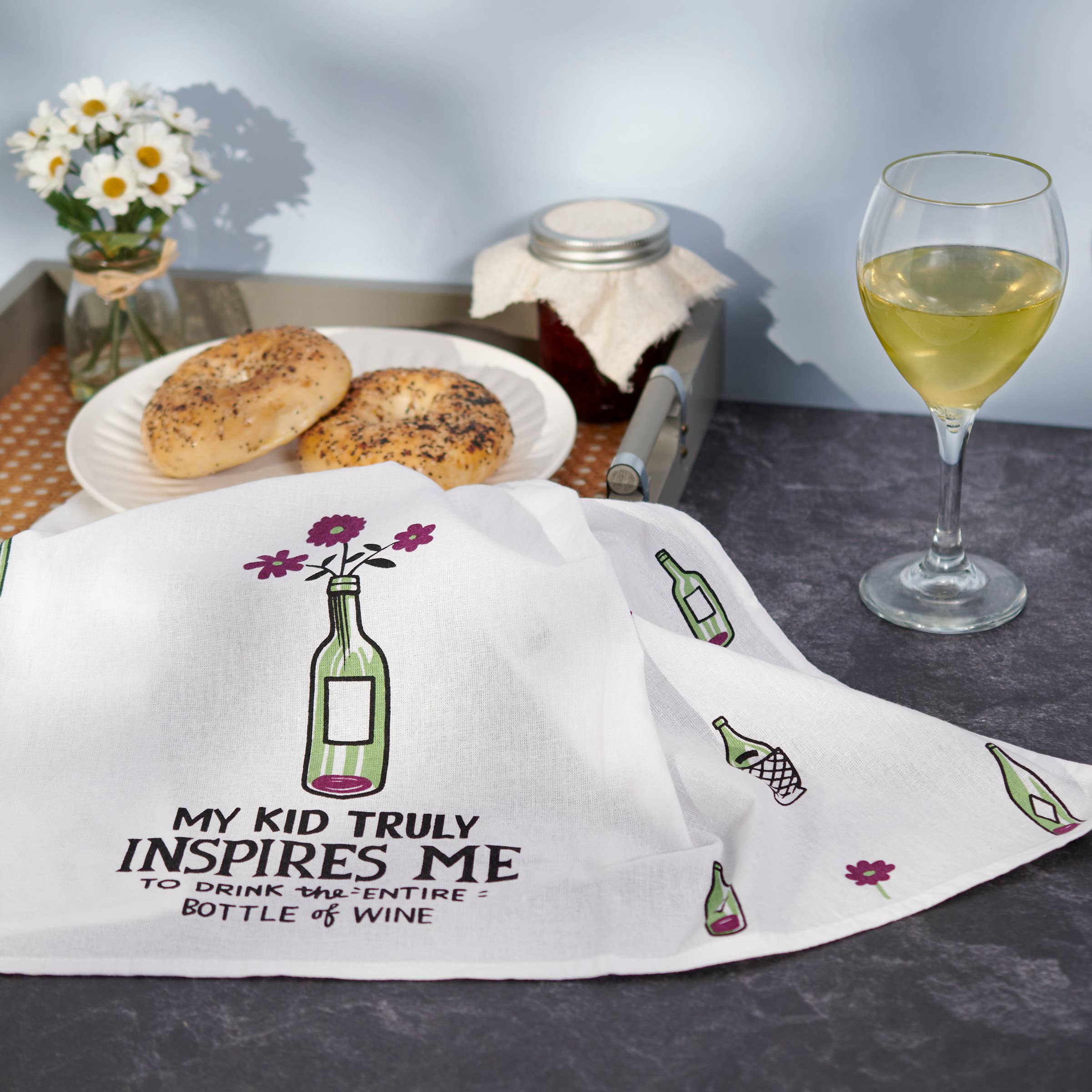 Inspires Me Kitchen Towel - Premium Kitchen Towel from Primitives by Kathy - Just $9.95! Shop now at Pat's Monograms