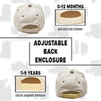 Kids Two Tone Vintage Cap - Khaki/Beige - Premium Trucker Cap from Funky Junque - Just $15.95! Shop now at Pat's Monograms