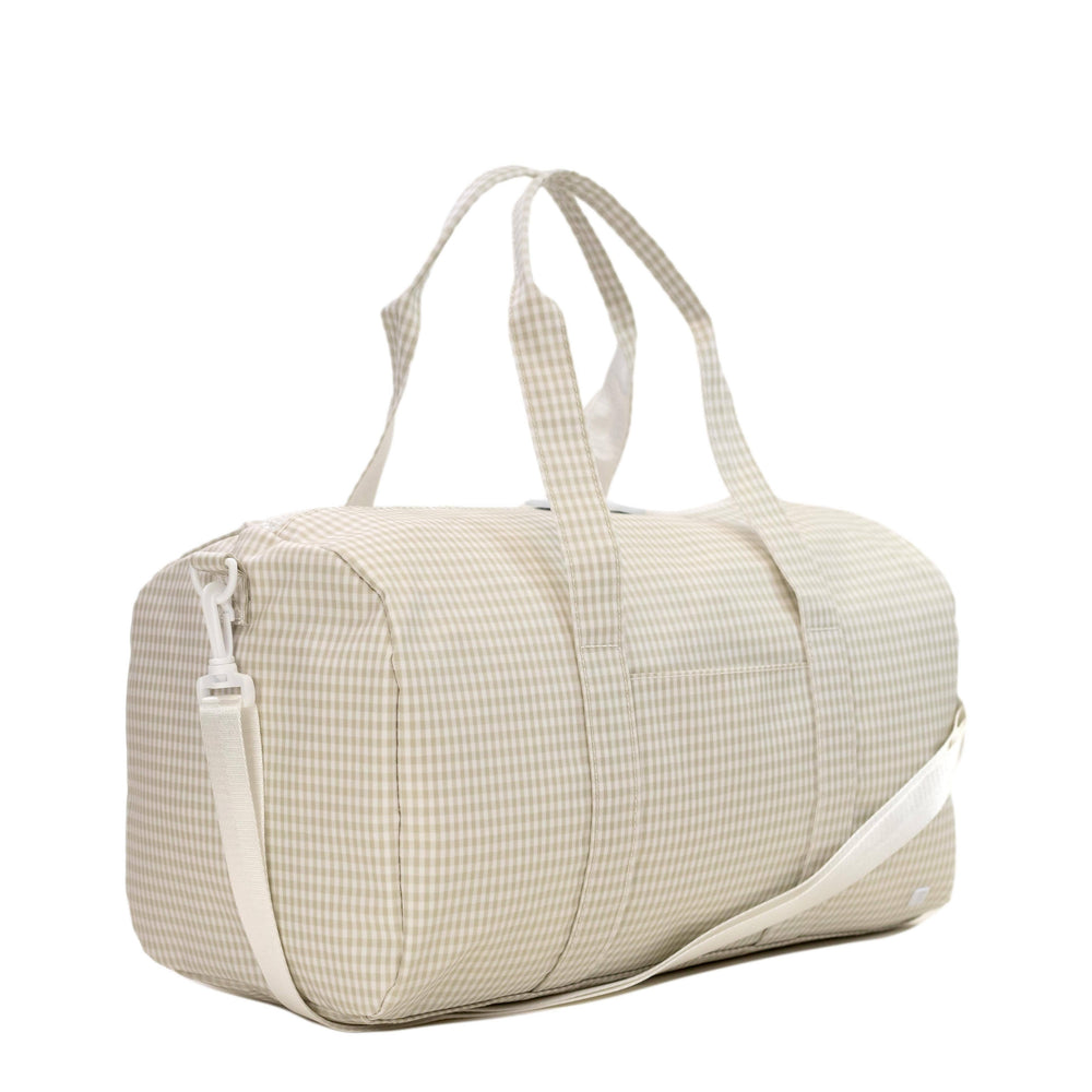 WEEKENDER Duffel Bag - GINGHAM PEARL GREY - Premium Duffel Bags from TRVL Design - Just $64.95! Shop now at Pat's Monograms