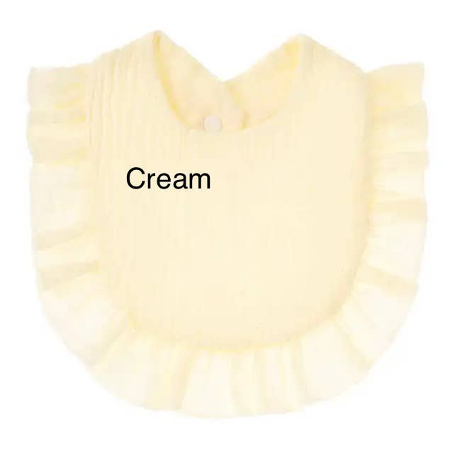 Muslin Ruffle Bib - Premium  from Zsa Zsa & LoLLi - Just $8.95! Shop now at Pat's Monograms