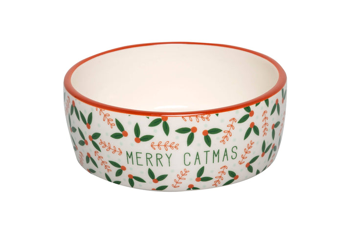 Merry Catmas, Cat Holiday And Christmas Feeding Bowl - Premium Pet Accessories from Pearhead - Just $8.95! Shop now at Pat's Monograms