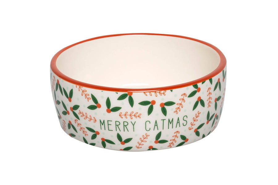 Merry Catmas, Cat Holiday And Christmas Feeding Bowl - Premium Pet Accessories from Pearhead - Just $8.95! Shop now at Pat's Monograms