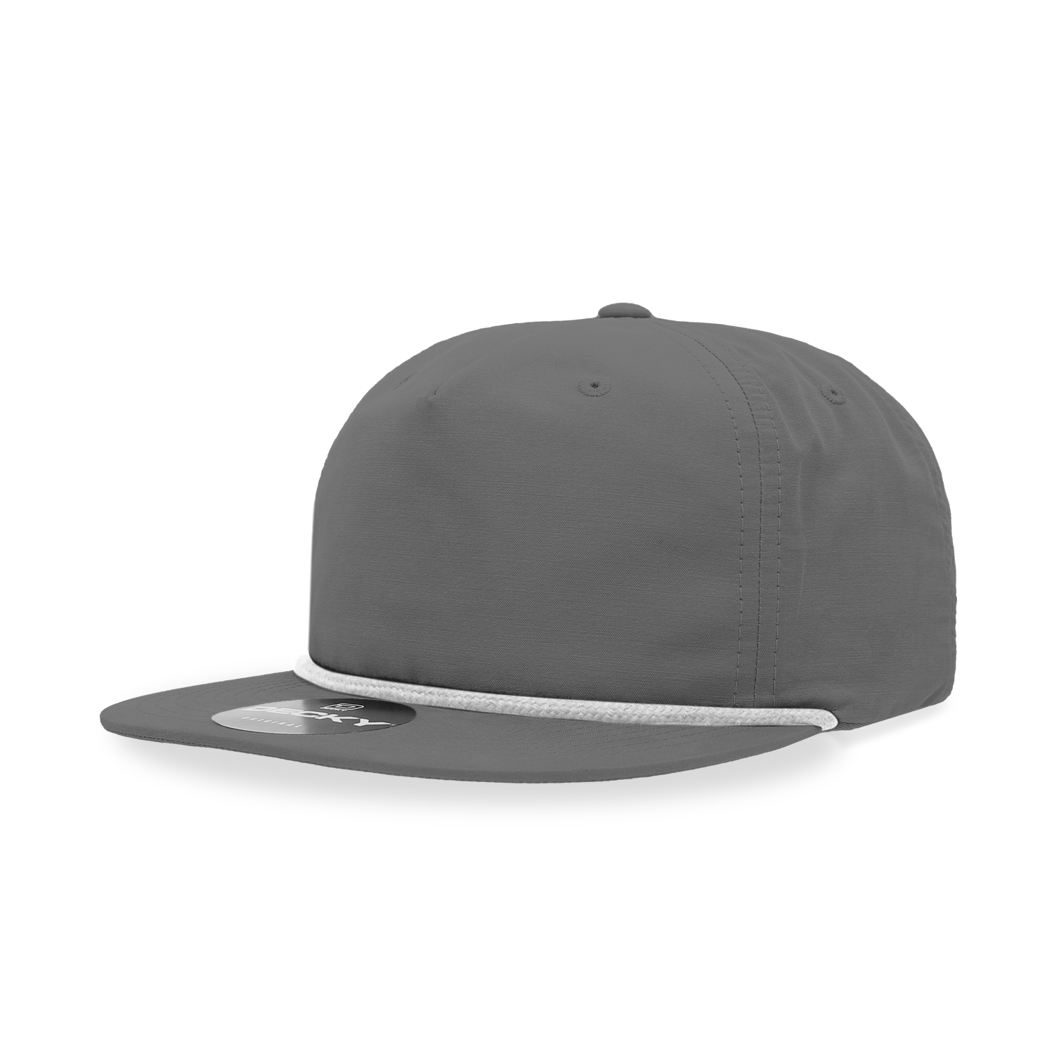 Decky 6032 Classic Rope Cap, 5 Panel Flat Bill Hat, Snapback - Premium Caps from The Park Wholesale - Just $14.95! Shop now at Pat's Monograms