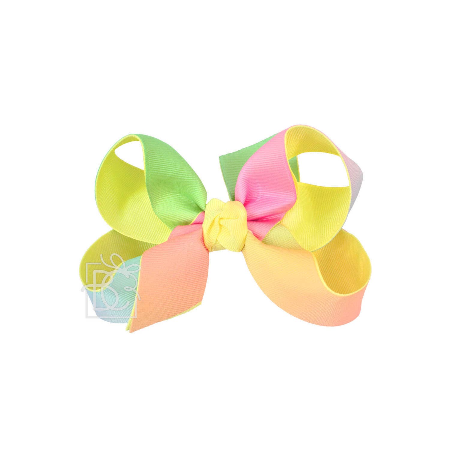 LAYERED RAINBOW BOW ON CLIP - Premium Hair Bows from Beyond Creations, LLC - Just $13.95! Shop now at Pat's Monograms