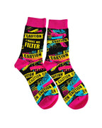 Caution I Have No Filter Women's Crew Socks - Premium Socks from Fabdaz - Just $11.95! Shop now at Pat's Monograms