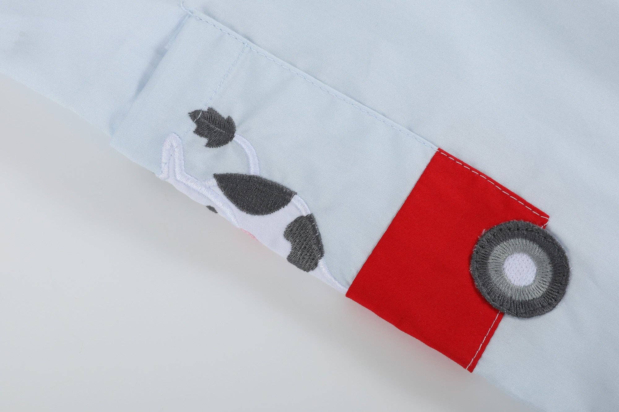 Light Blue Barnyard Pocket Shortalls - Premium Baby & Toddler Outfits from Lil Cactus - Just $35! Shop now at Pat's Monograms