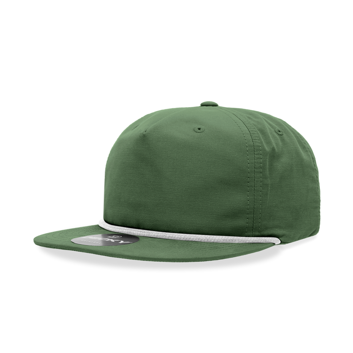 Decky 6032 Classic Rope Cap, 5 Panel Flat Bill Hat, Snapback — The Park Wholesale Caps