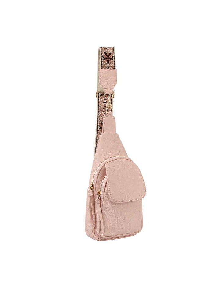 Flap front double zip sling backpack - Premium handbag from Handbag Factory Corp - Just $37.95! Shop now at Pat's Monograms