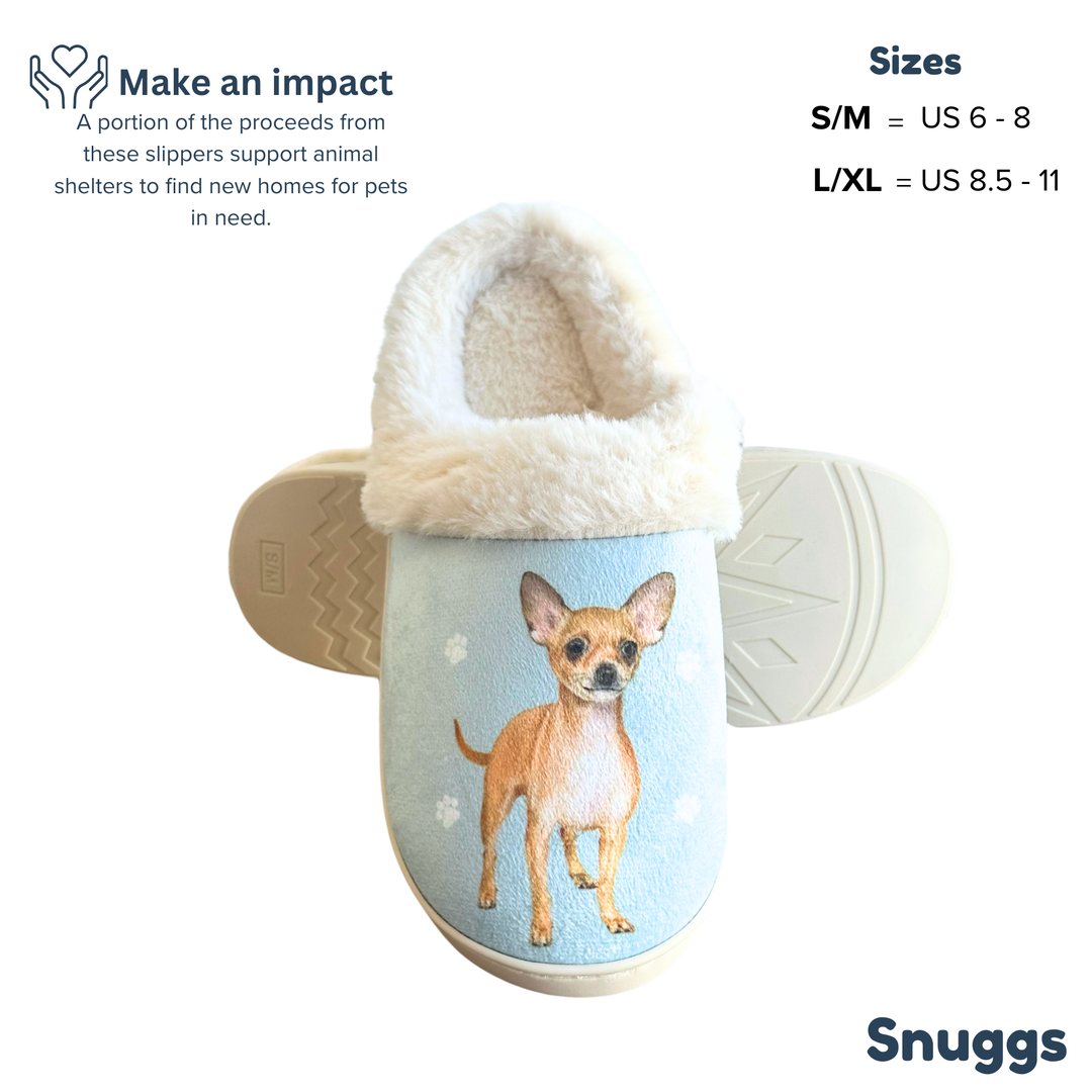 Chihuahua, Fawn Snuggs Slippers - Premium Slippers from E&S Pets - Just $24.95! Shop now at Pat's Monograms