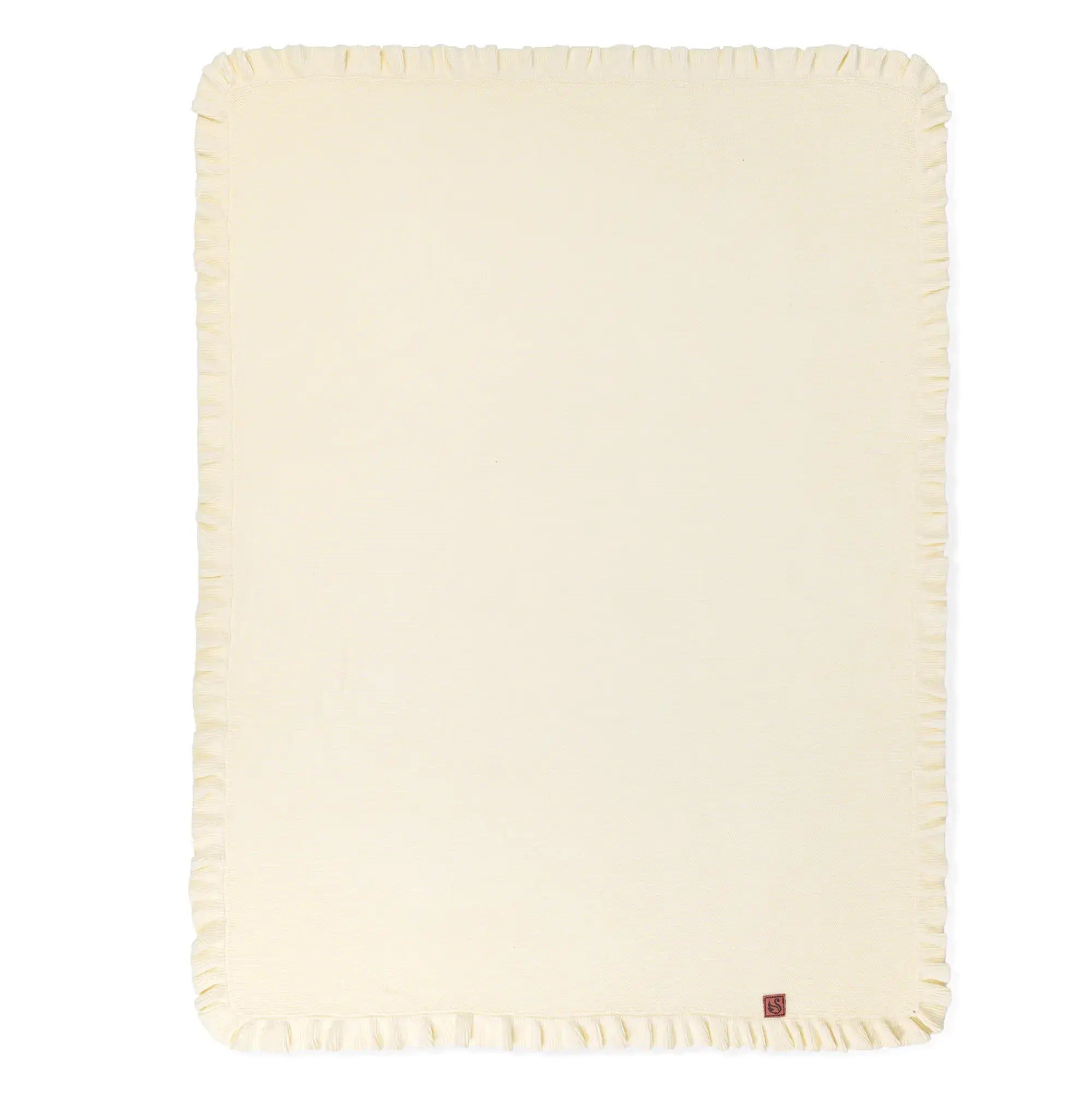 Ruffled Knit Baby Blanket - 100% Cotton - Premium Baby Blanket from SwaddleAn - Just $44.95! Shop now at Pat's Monograms