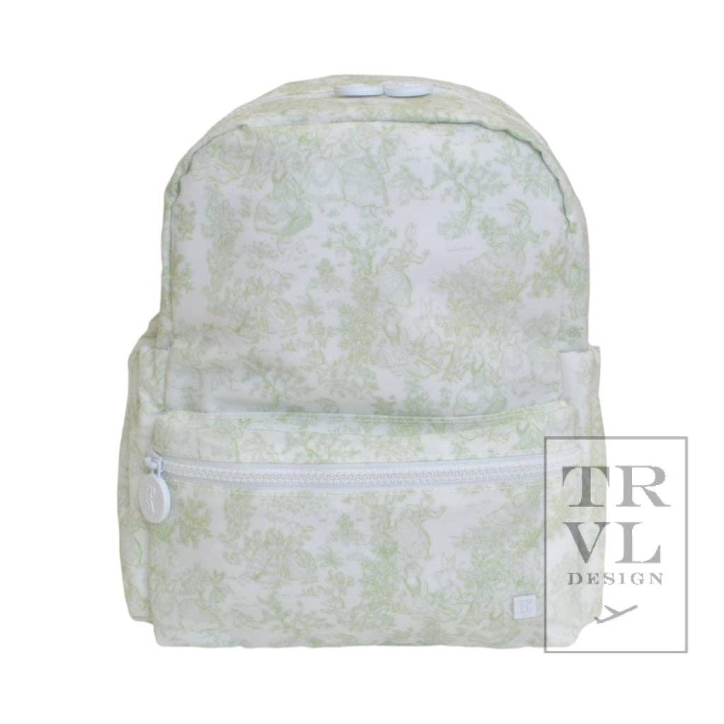 Mini Backer - Bunny Toile Green Backpack *new! - Premium baby and Toddler Outfits from TRVL Design - Just $46.95! Shop now at Pat's Monograms