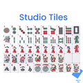 Mahjong Bundle – American Mahjong Tile Set (166 Tiles) 2-Color Blue, Studio Tiles - Premium Mahjong from Mahjong Studios - Just $129.95! Shop now at Pat's Monograms