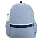 Seersucker Medium Backpack w/ Pocket - Premium Backpack from Mint - Just $34.95! Shop now at Pat's Monograms