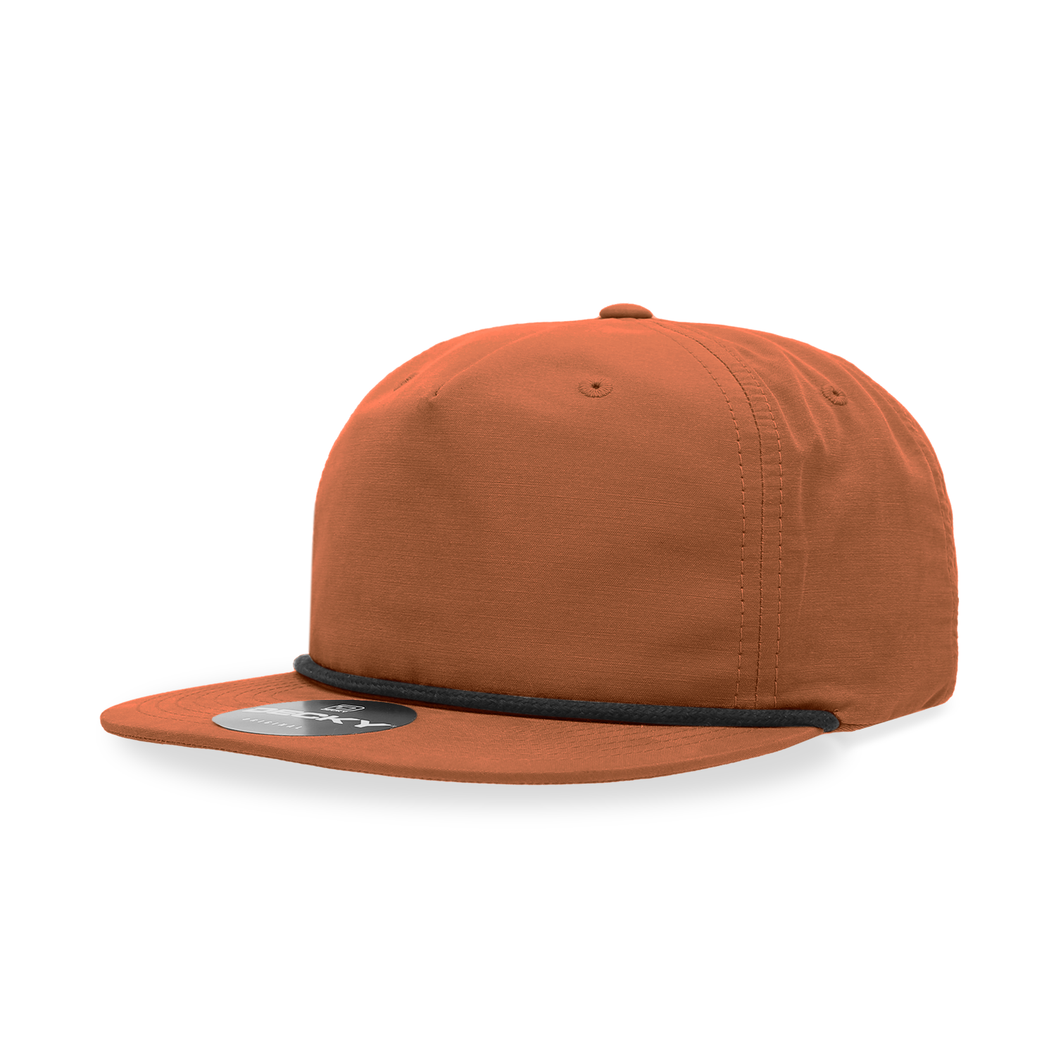 Decky 6032 Classic Rope Cap, 5 Panel Flat Bill Hat, Snapback - Premium Caps from The Park Wholesale - Just $14.95! Shop now at Pat's Monograms