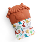 *NEW OPTIONS* Itzy Mitt™ Silicone Teething Mitts: Highland Cow - Premium  from Itzy Ritzy - Just $9.99! Shop now at Pat's Monograms