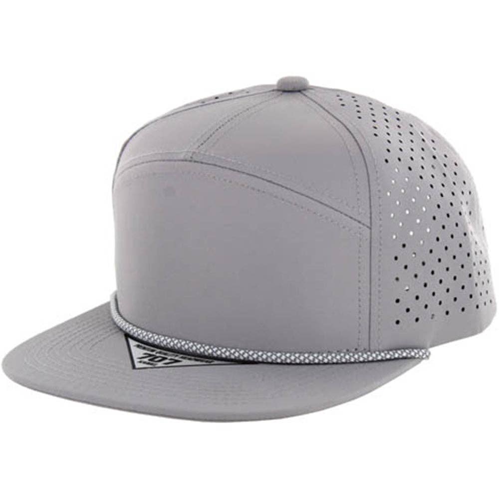 BLANK 7 PANEL HYDRO WITH ROPE SNAPBACK CAP - Premium hat from Zion Brand - Just $14! Shop now at Pat's Monograms