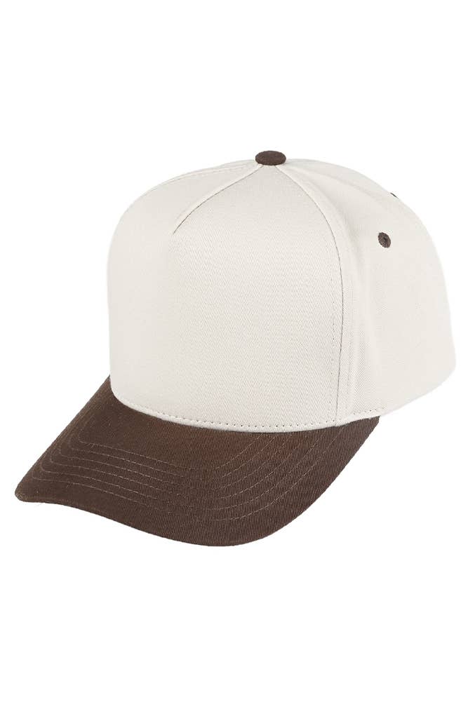 C.C Two Tone Canvas Trucker Hat Baseball Cap - Premium baseball cap from Hana - Just $12! Shop now at Pat's Monograms