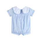 Blue Stripe Bunny Romper - Premium Baby & Toddler Outfits from Lil Cactus - Just $38.95! Shop now at Pat's Monograms
