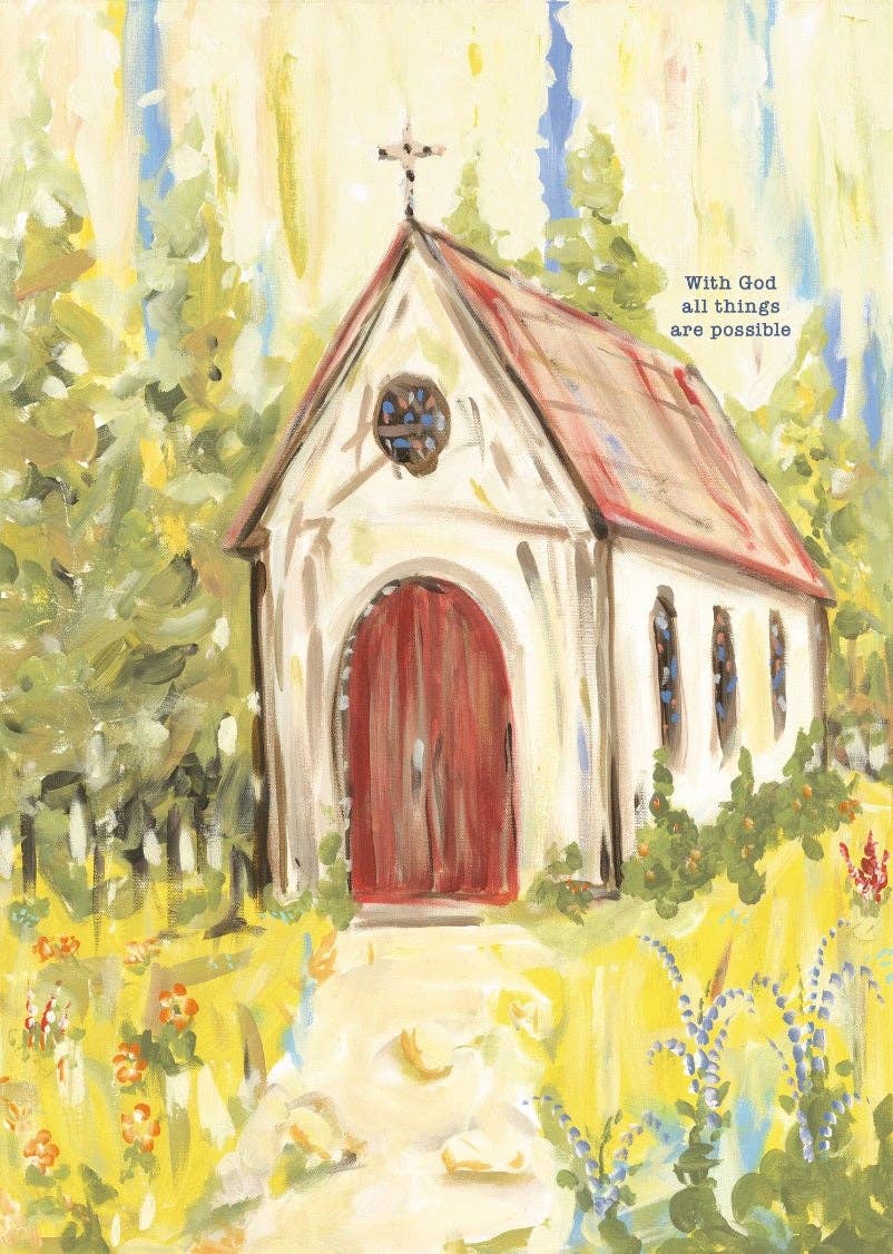 All Things Possible Red Door Church  Canvas - Premium art print from Glory Haus - Just $12.95! Shop now at Pat's Monograms