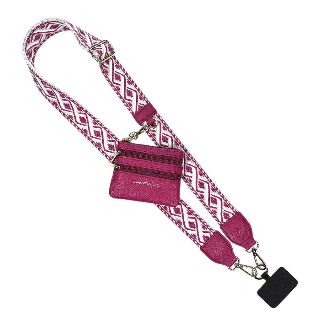 Clip & Go Strap w/Zippered Pouch - Premium phone accessories from Save The Girls - Just $31.95! Shop now at Pat's Monograms