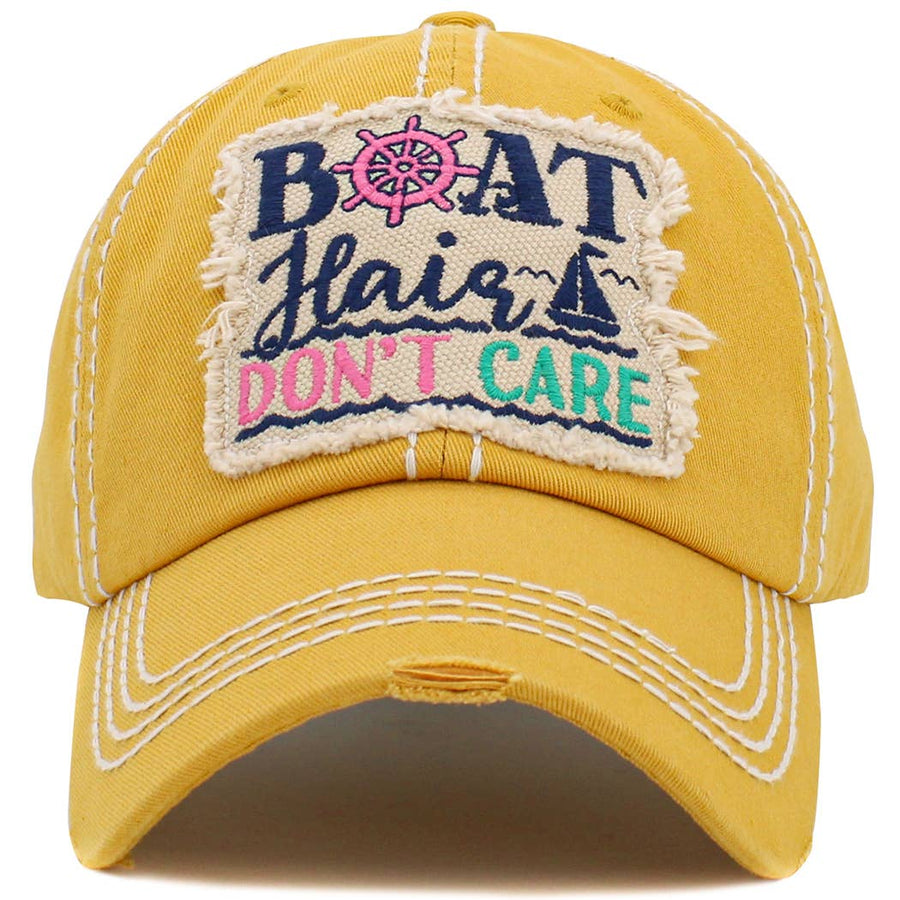 Boat Hair Don't Care Hat - Premium Hat from Your Fashion Wholesale - Just $19.95! Shop now at Pat's Monograms