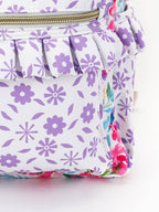 Hot Pink Flower Girls Ruffle Backpack - Premium Backpack from sassy kids palace - Just $28! Shop now at Pat's Monograms
