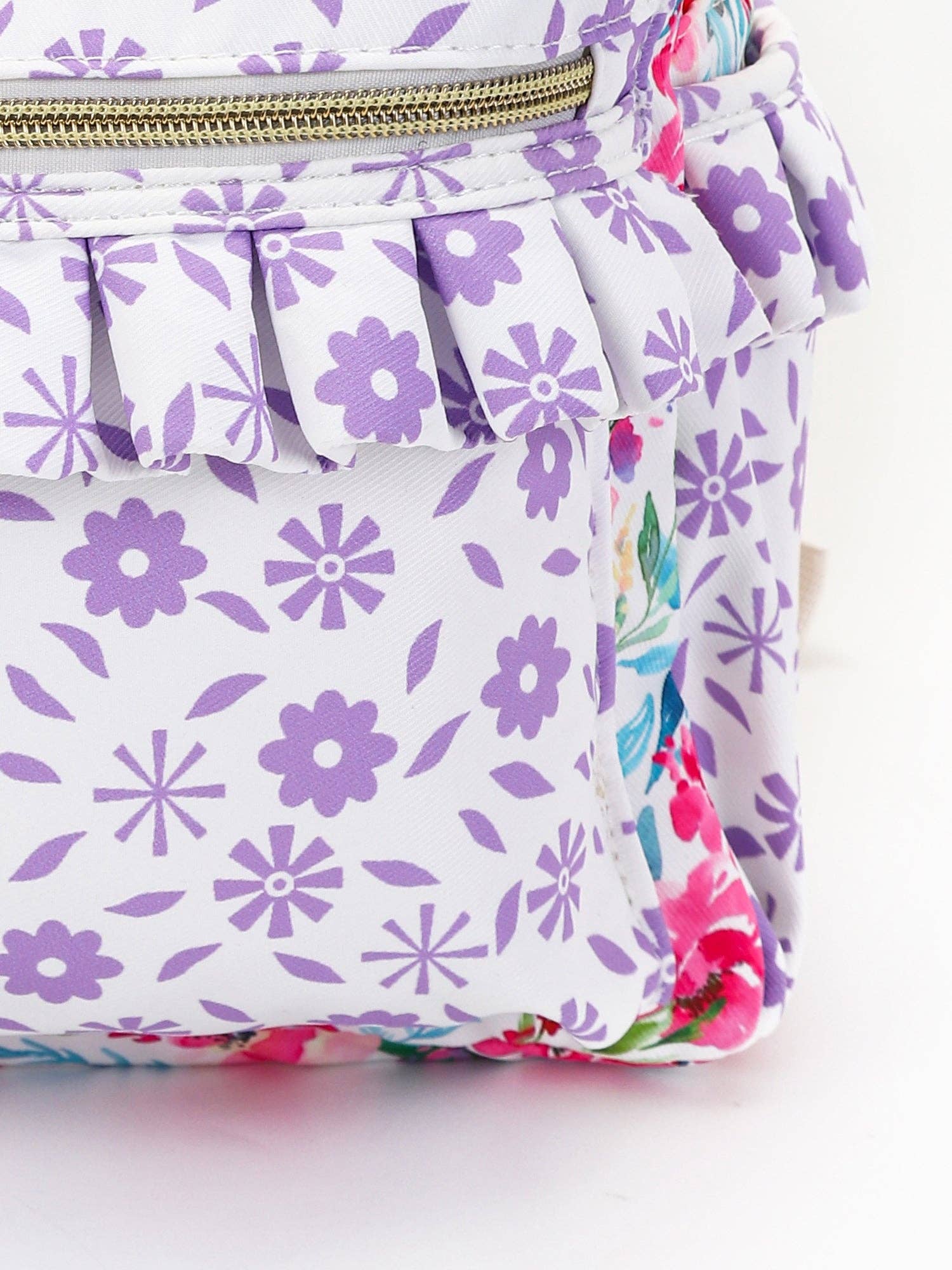 Hot Pink Flower Girls Ruffle Backpack - Premium Backpack from sassy kids palace - Just $28! Shop now at Pat's Monograms
