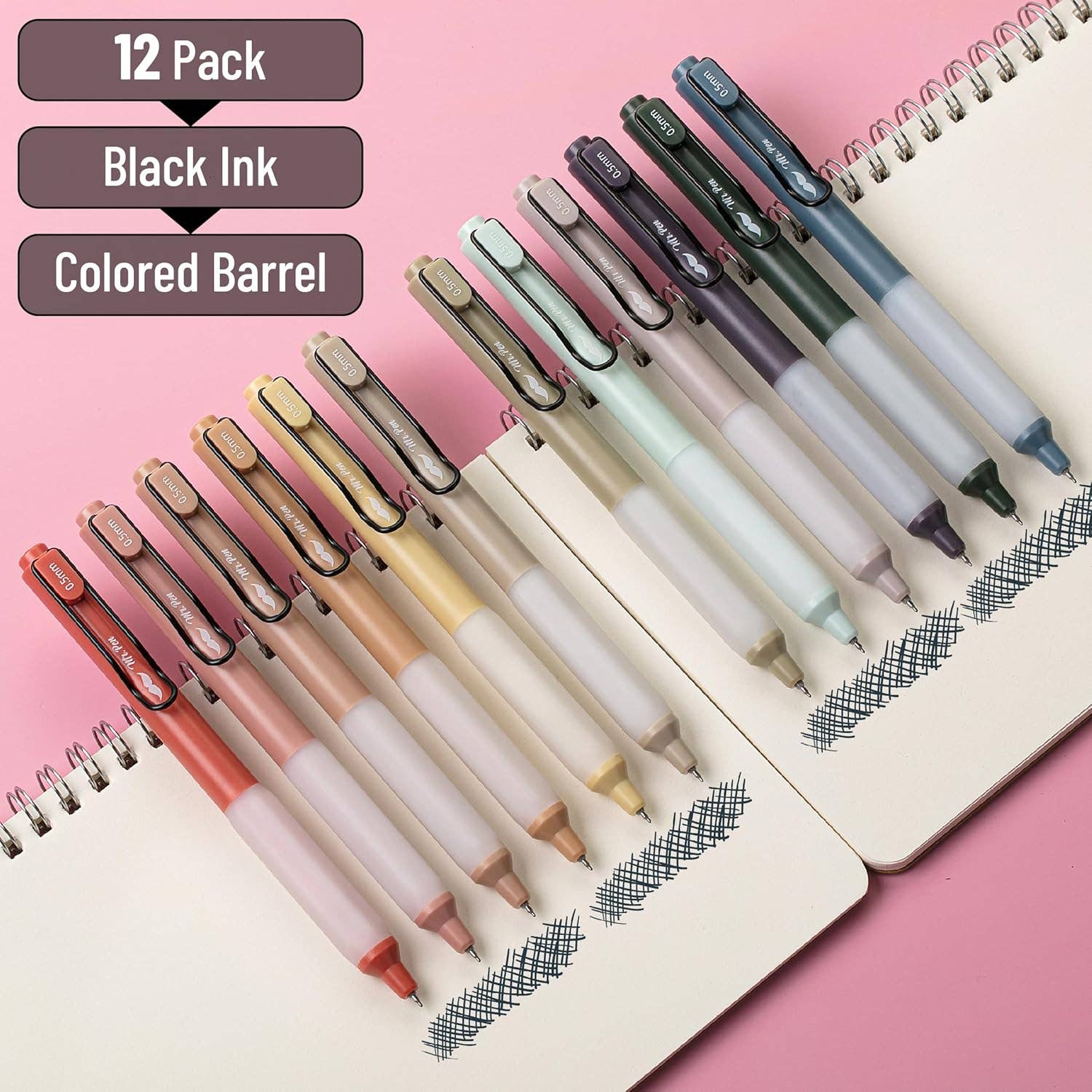 Vintage Black Gel Pens 12 Pack - Premium Pens from Mr. Pen - Just $7.95! Shop now at Pat's Monograms