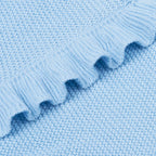 Ruffled Knit Baby Blanket - 100% Cotton - Premium Baby Blanket from SwaddleAn - Just $44.95! Shop now at Pat's Monograms