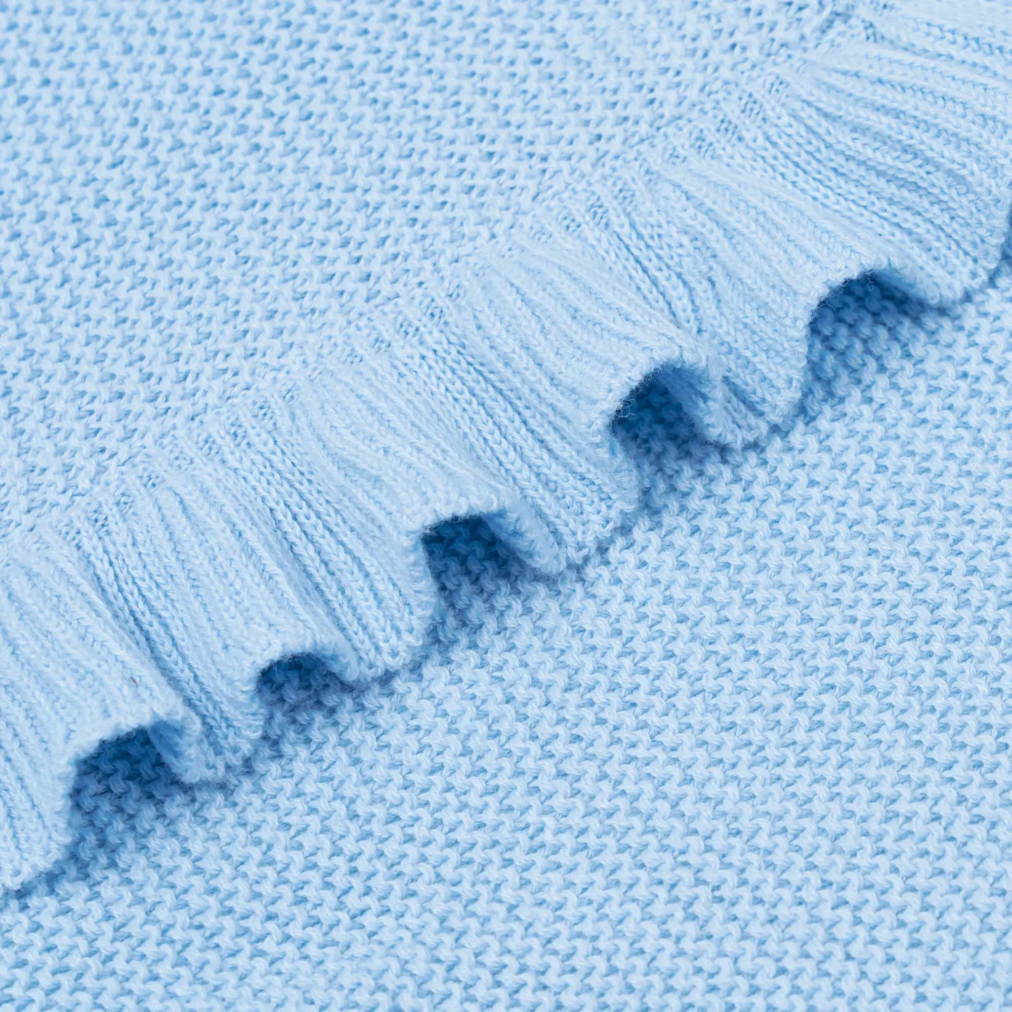 Ruffled Knit Baby Blanket - 100% Cotton - Premium Baby Blanket from SwaddleAn - Just $44.95! Shop now at Pat's Monograms