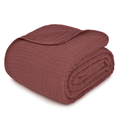 Adult Muslin Cotton Throw - Wine - Premium blankets from Comfy Cubs - Just $34.95! Shop now at Pat's Monograms