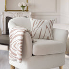 Rumi Zebra Cotton Knit Throw: Beige - Premium  from Tajik Home LLC - Just $35.95! Shop now at Pat's Monograms
