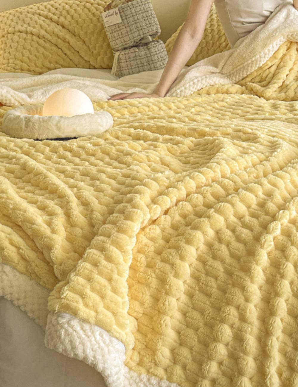 Home Decor Coral Fleece Soft Solid Color Blanket - Premium  from Sweetkama - Just $59! Shop now at Pat's Monograms