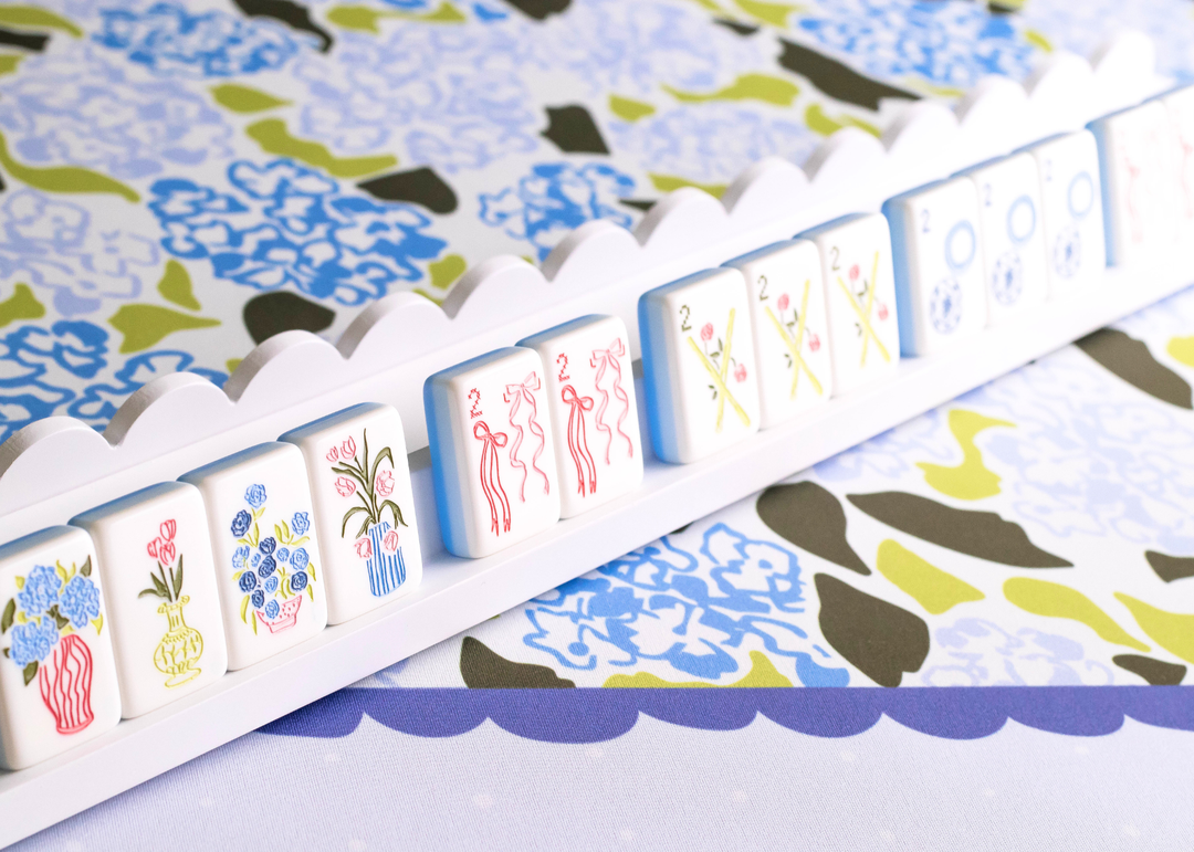 Hydrangea Mahjong Playing Mat - Premium mahjong from Miss Mahjong - Just $70! Shop now at Pat's Monograms