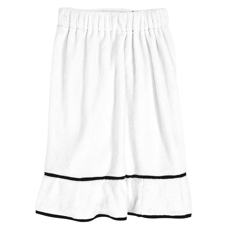 Spa Wrap - Warm White + Black Trim - Premium spa wrap from Bella Sleep + Spa - Just $40! Shop now at Pat's Monograms