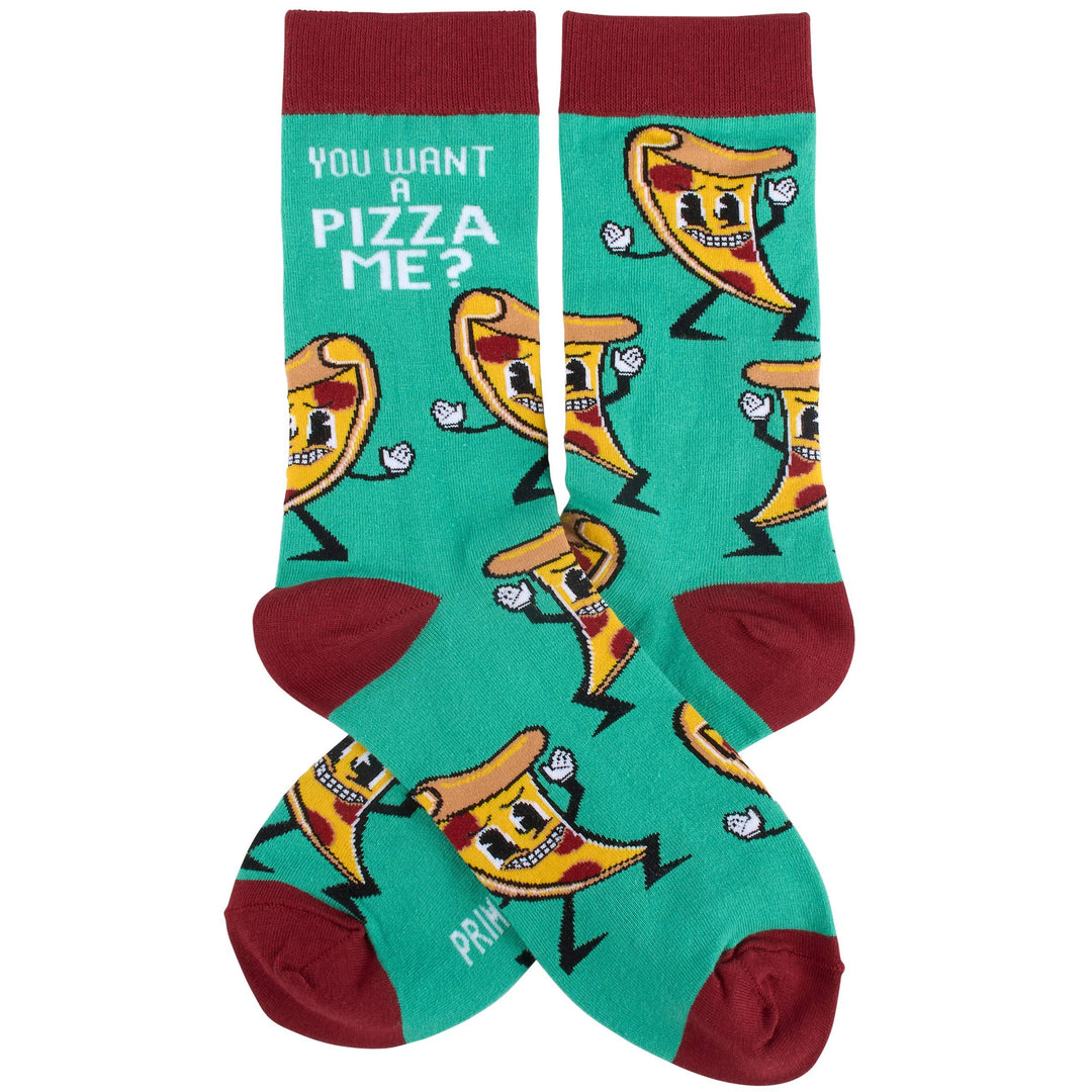 You Want A Pizza Me? Socks - Premium Socks from Primitives by Kathy - Just $11.50! Shop now at Pat's Monograms