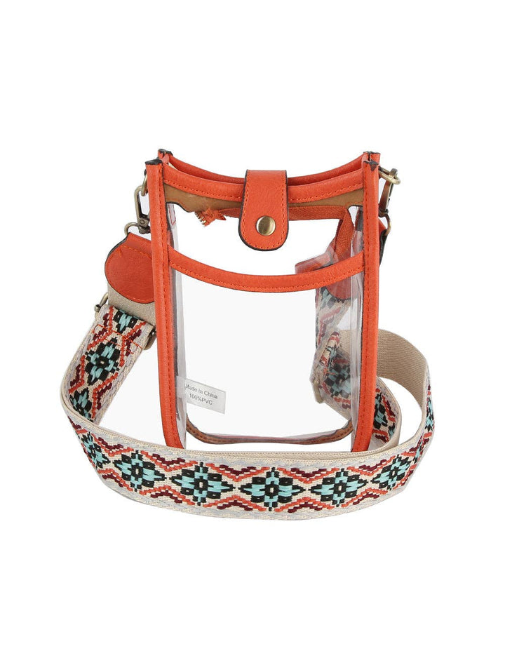 Clear Crossbody Sling - Premium handbag from Handbag Factory Corp - Just $32.95! Shop now at Pat's Monograms