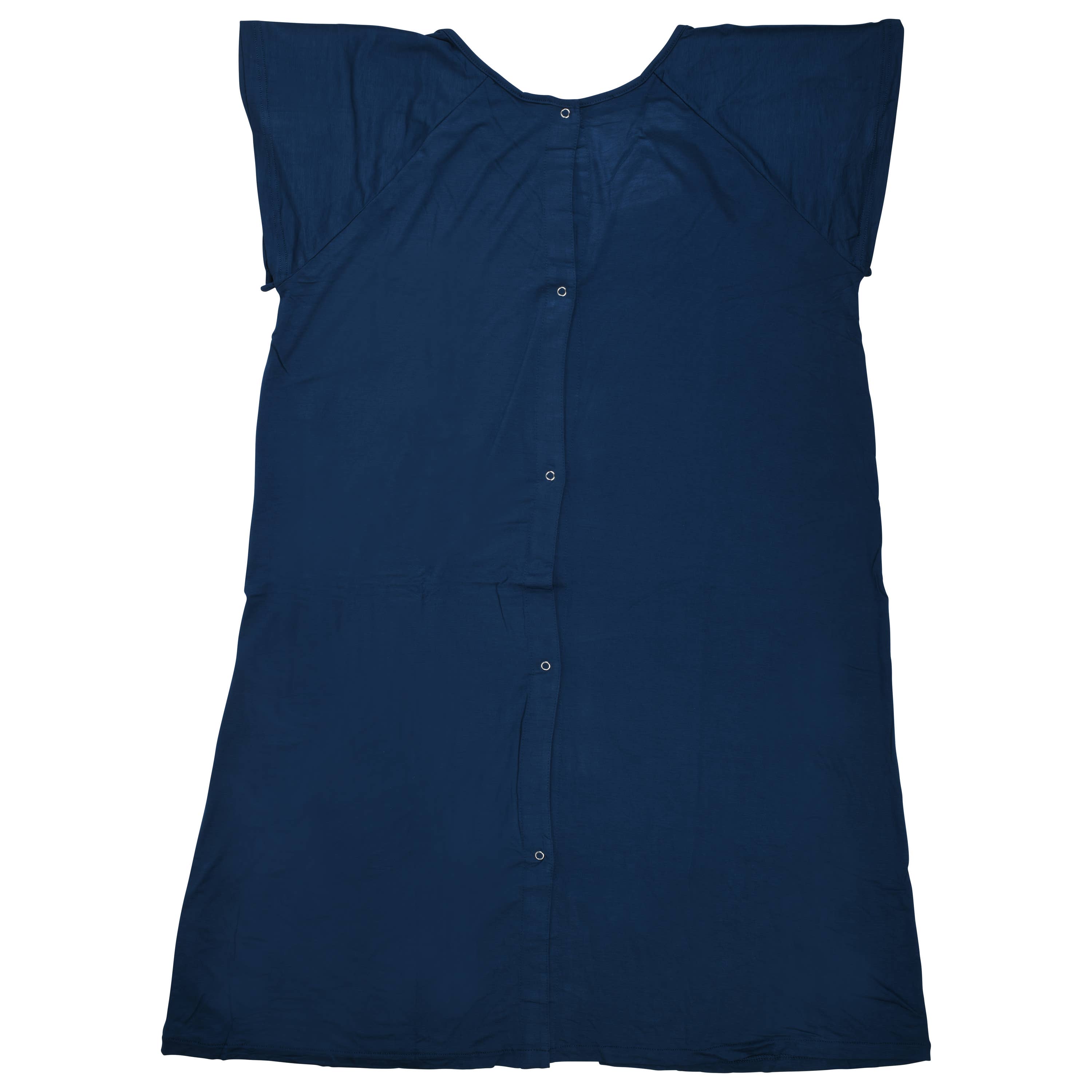 Navy Blue Maternity Mommy Labor and Delivery/ Nursing Gown - Premium nursing & Feeding from Three Little Tots - Just $36.95! Shop now at Pat's Monograms