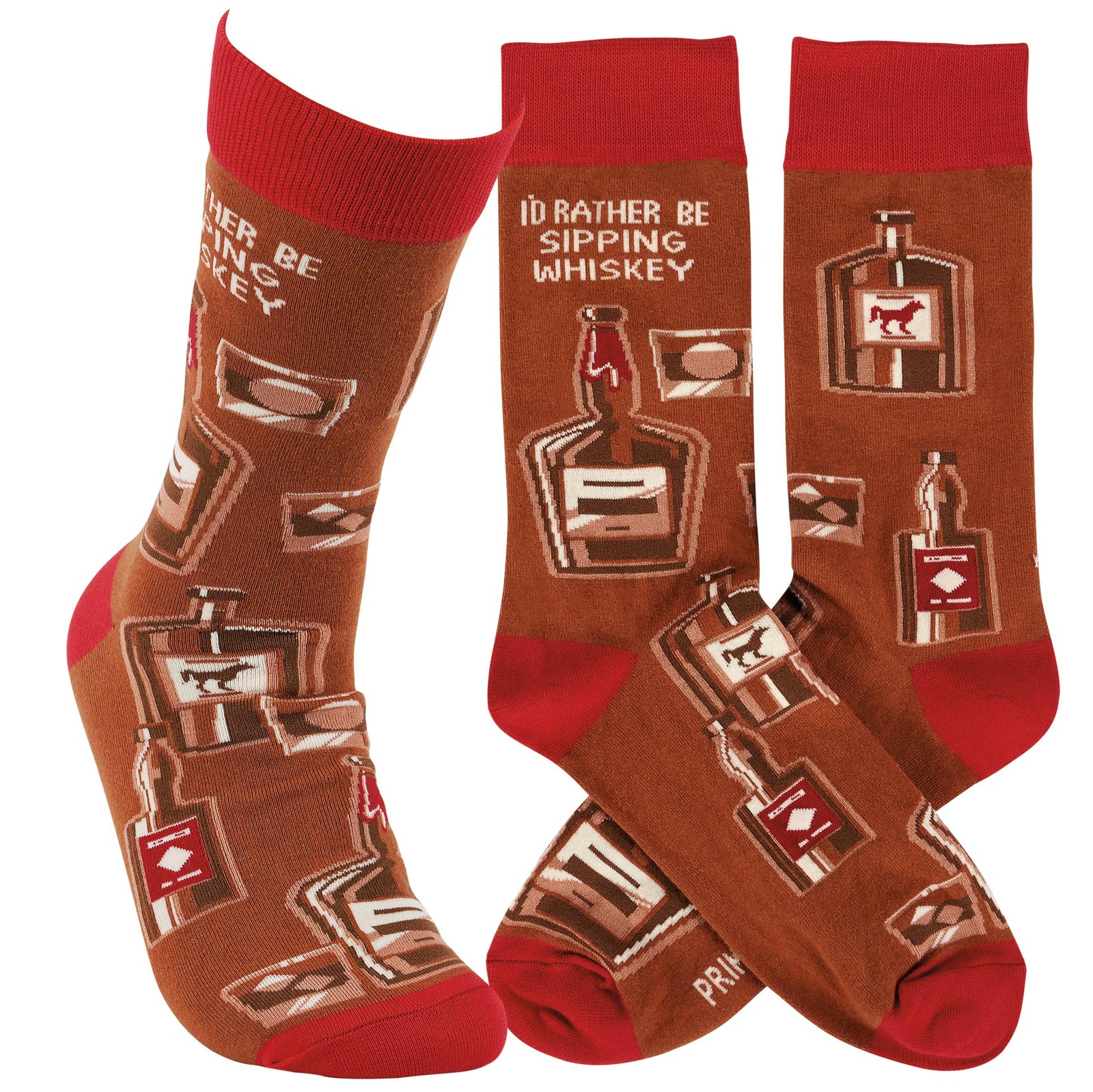 Rather Be Sipping Whiskey Socks - Premium Socks from Primitives by Kathy - Just $11.50! Shop now at Pat's Monograms