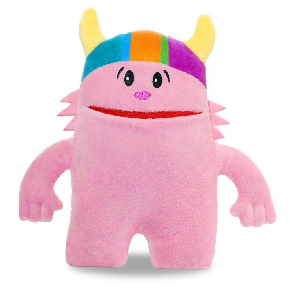 Ollie Pink Monster Tooth Fairy Pillow unique grandchild gift - Premium stuffed animals from The Tooth Brigade - Just $15.95! Shop now at Pat's Monograms