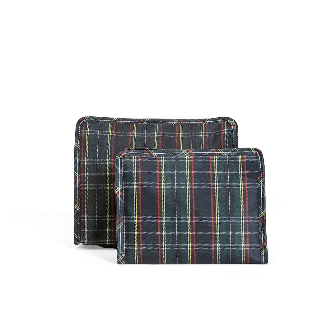 ROADIE LARGE Zip Pouch - CAMBRIDGE PLAID - Premium travel bag from TRVL Design - Just $32! Shop now at Pat's Monograms