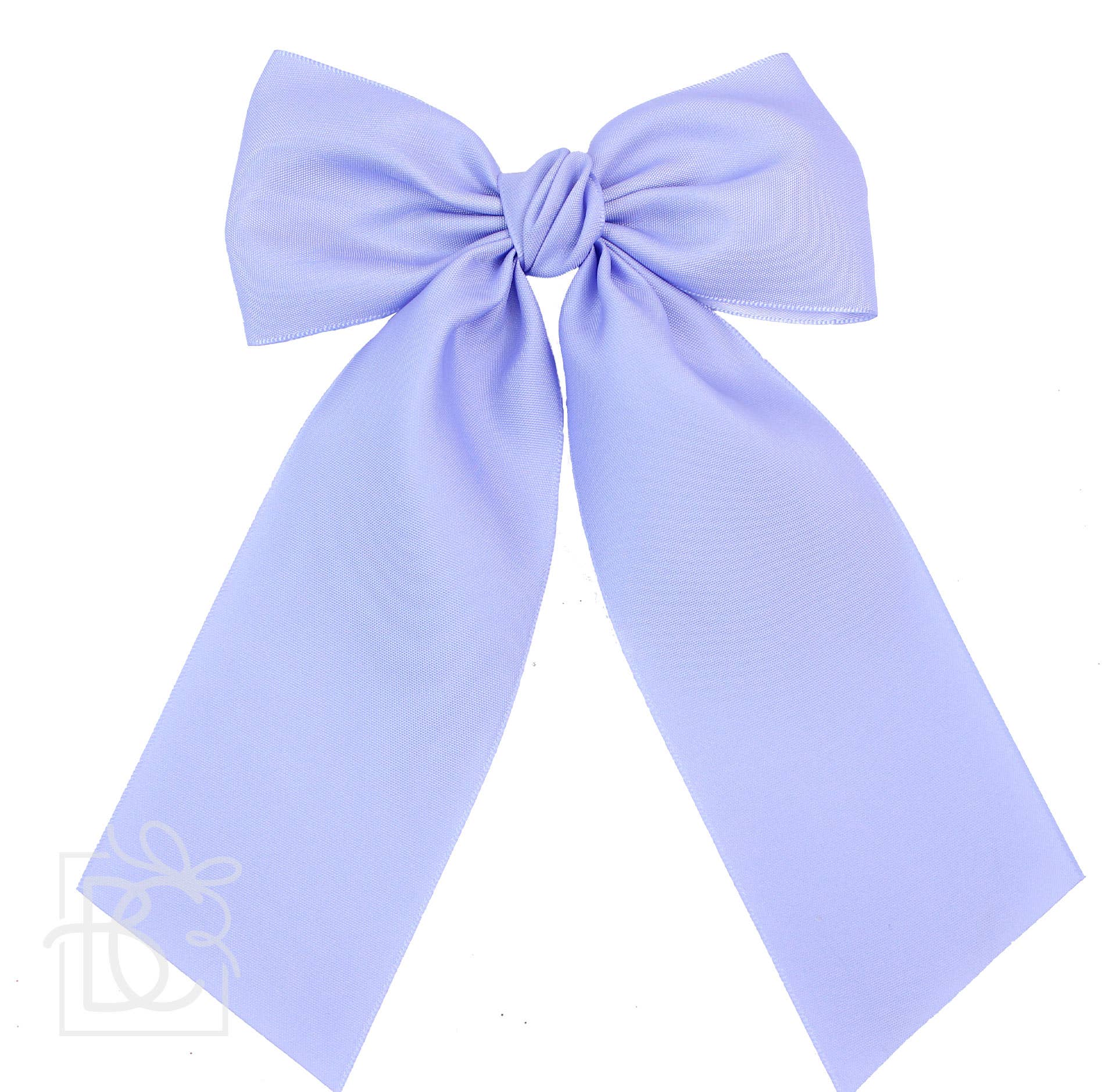 Matte Satin Longtail Hair Bow with Euro Knot - Premium Hairbows from Beyond Creations, LLC - Just $19.95! Shop now at Pat's Monograms