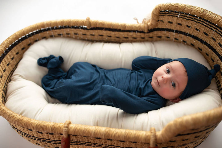Navy Blue Knotted Gown - Premium  from Three Little Tots - Just $26.95! Shop now at Pat's Monograms