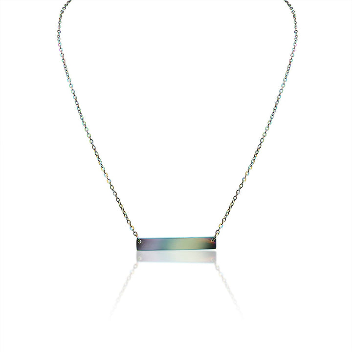 Stainless Steel Blank Bar Necklace - Premium Jewelry from WJW - Just $24.95! Shop now at Pat's Monograms